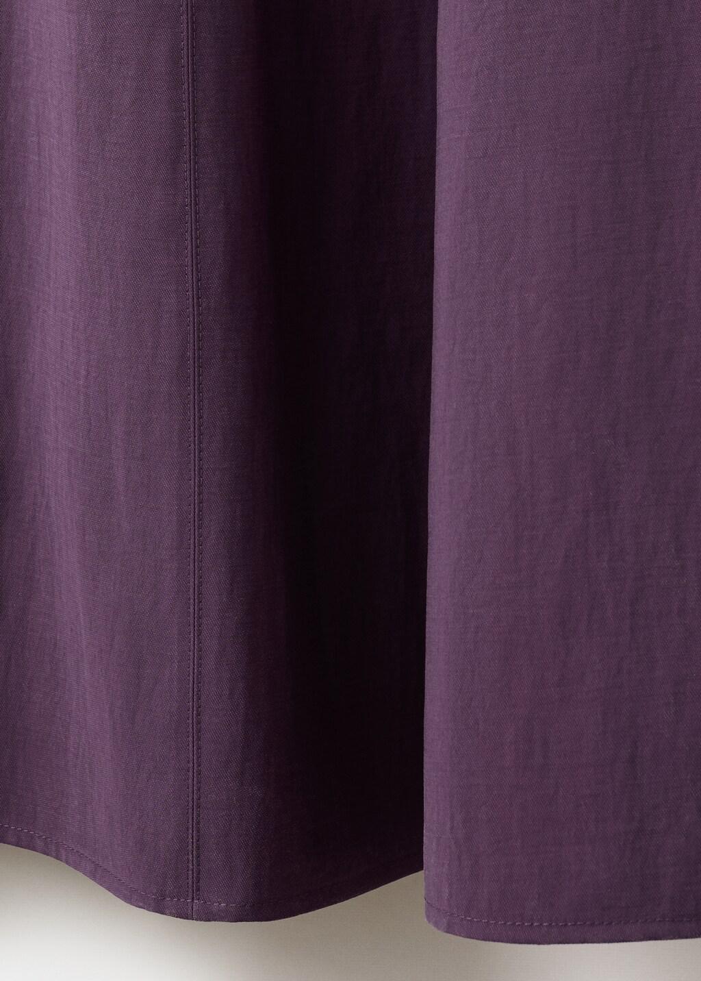Purple A-Line Dress With Seam Detail, Medium Purple, large image number 5
