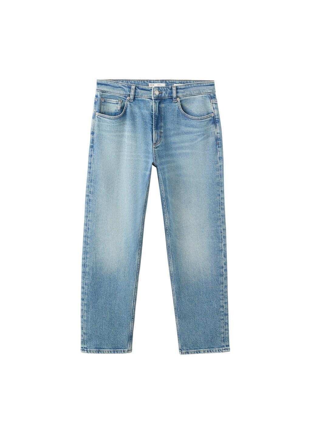 BLUE Ben cropped tapered-fit jeans, Open Blue, large image number 6