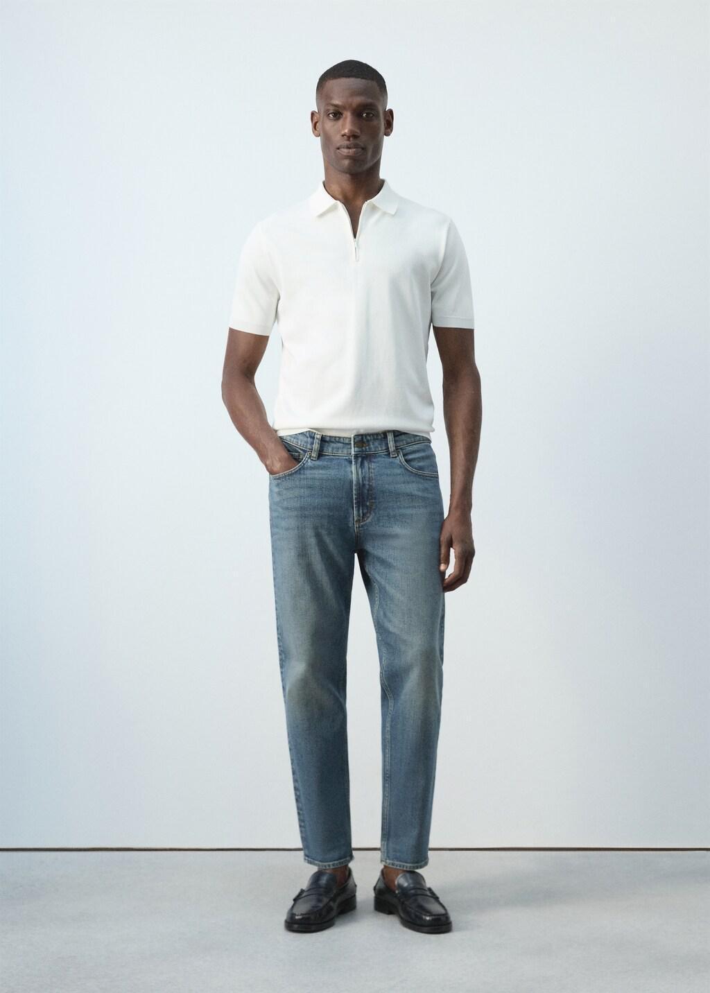 Blue Ben Cropped Tapered-Fit Jeans, 0201_DI, medium