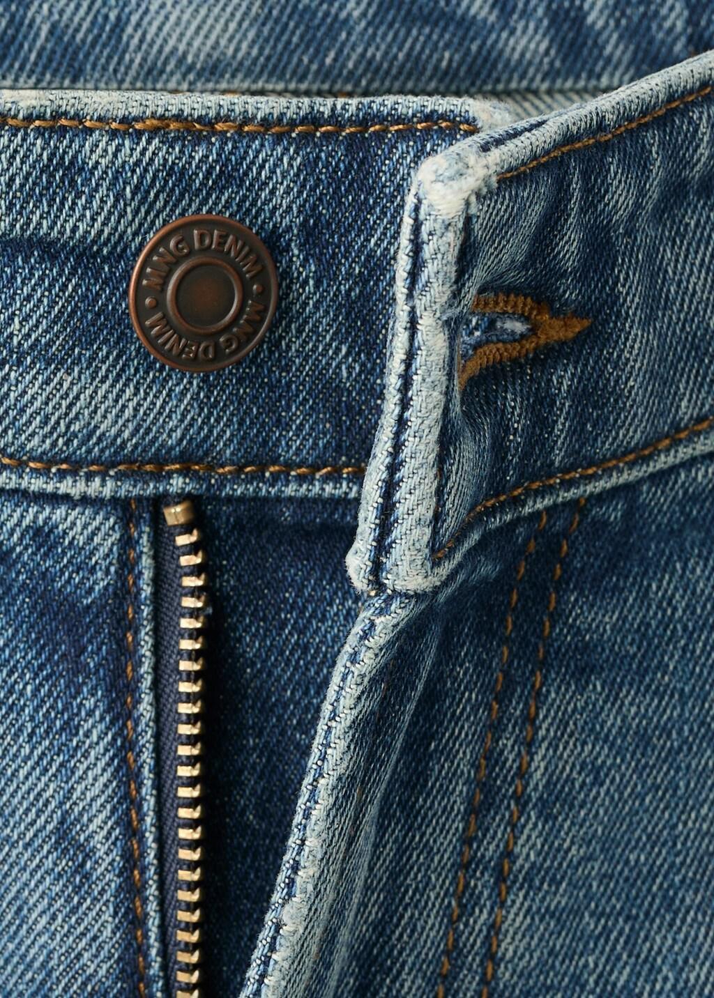 Blue Ben Cropped Tapered-Fit Jeans, 0201_DI, large image number 1