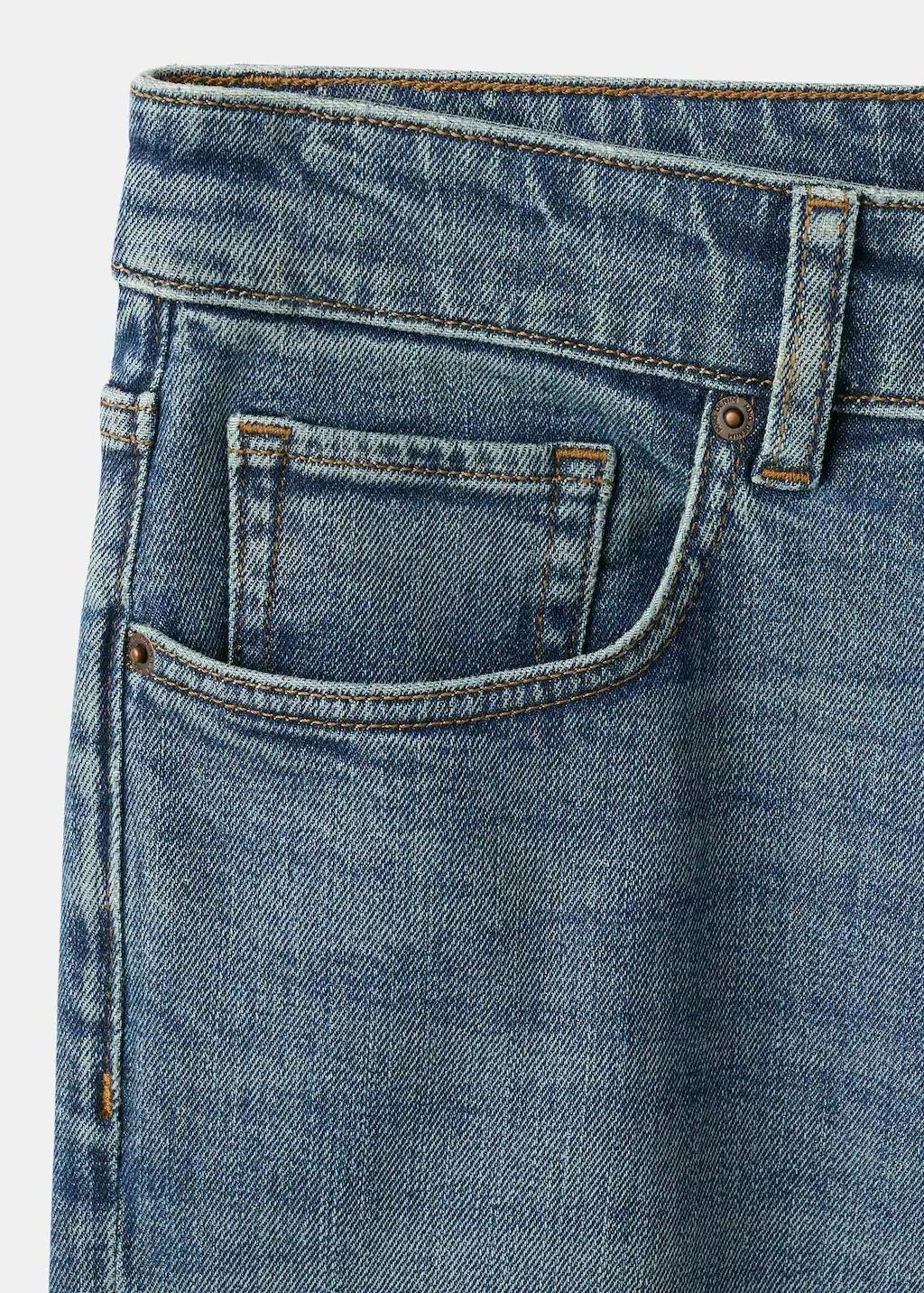 Blue Ben Cropped Tapered-Fit Jeans, 0201_DI, large image number 5