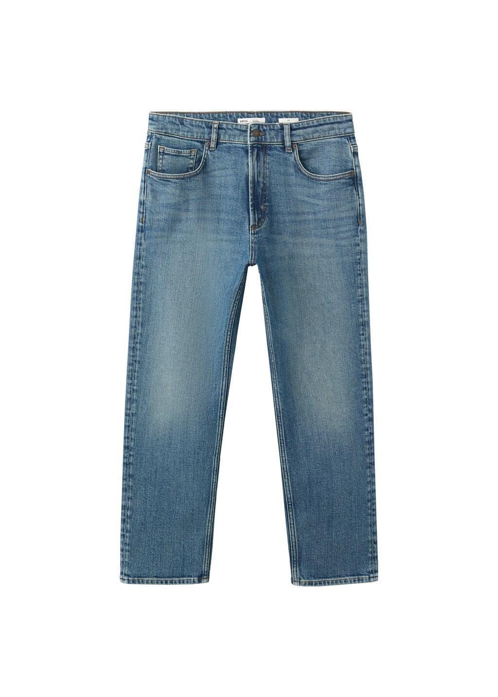 Blue Ben Cropped Tapered-Fit Jeans, 0201_DI, large image number 6