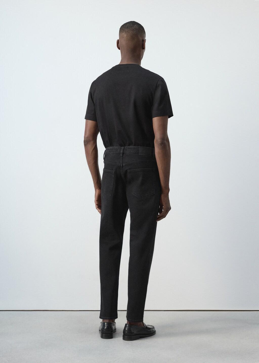Grey Ben Cropped Tapered-Fit Jeans, Open Grey, medium