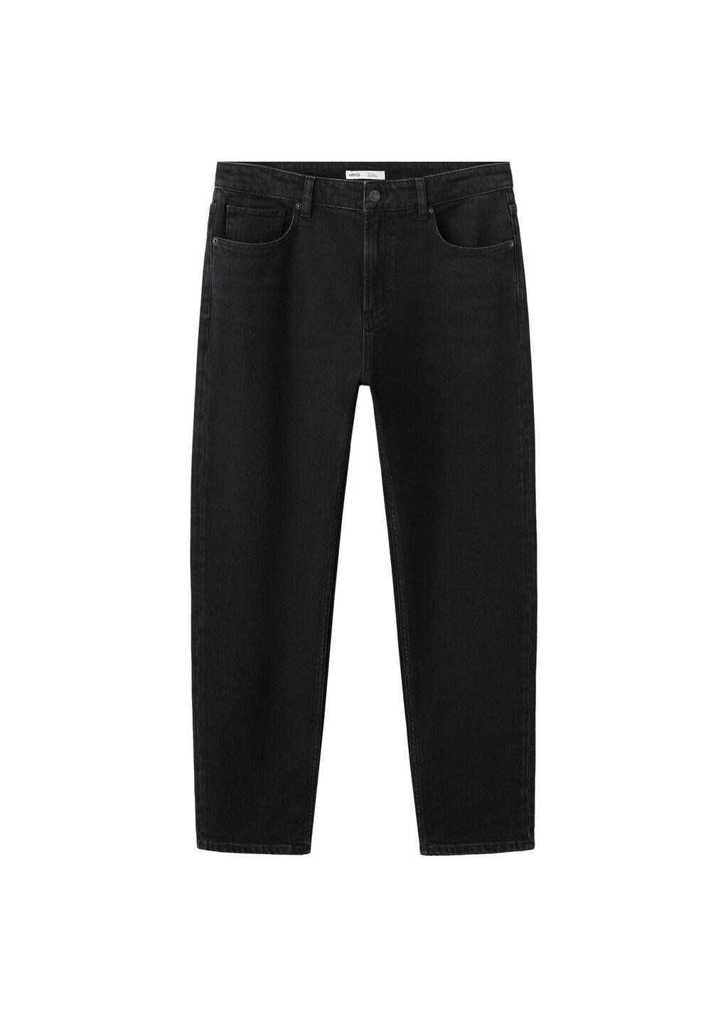 Grey Ben Cropped Tapered-Fit Jeans, Open Grey, large image number 6