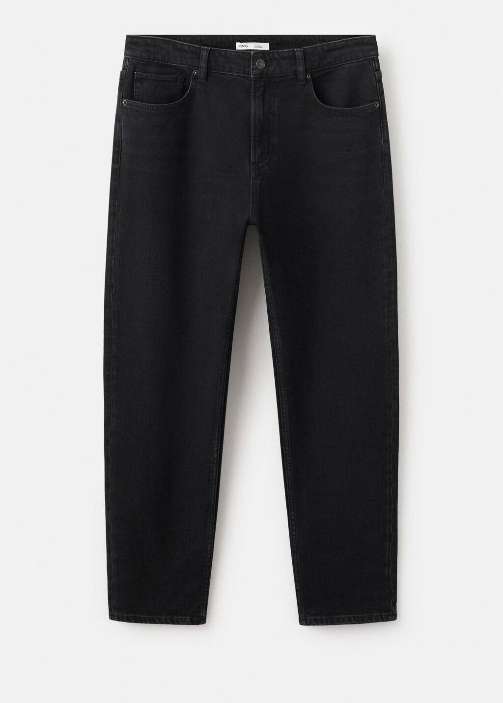 Grey Ben Cropped Tapered-Fit Jeans, Open Grey, large image number 7