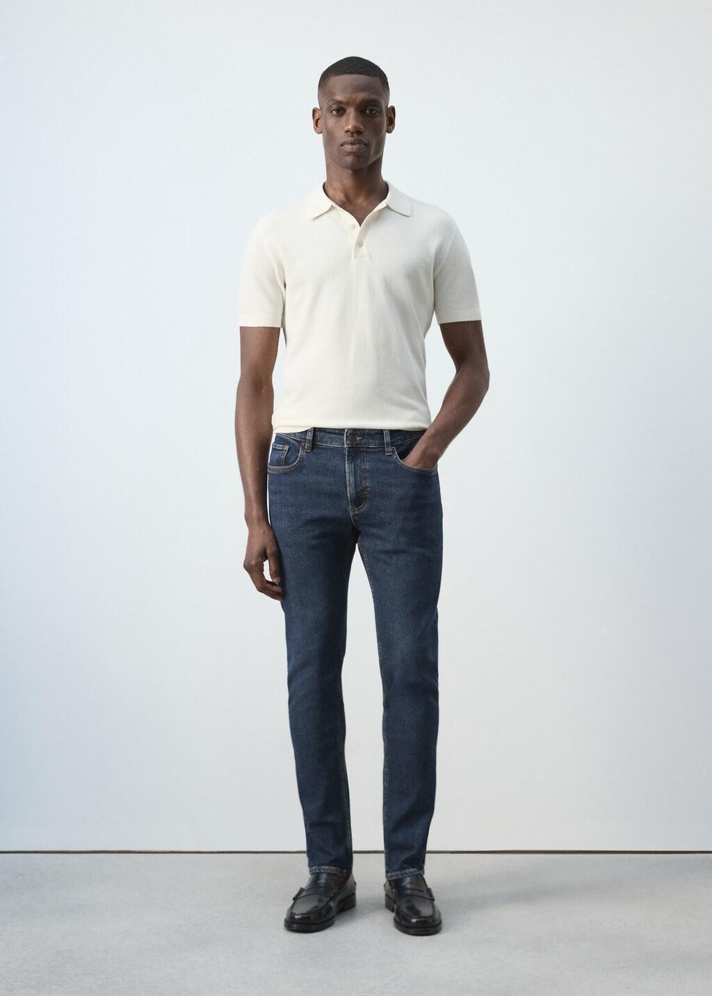 Blue Ben Cropped Tapered-Fit Jeans, Open Blue, medium