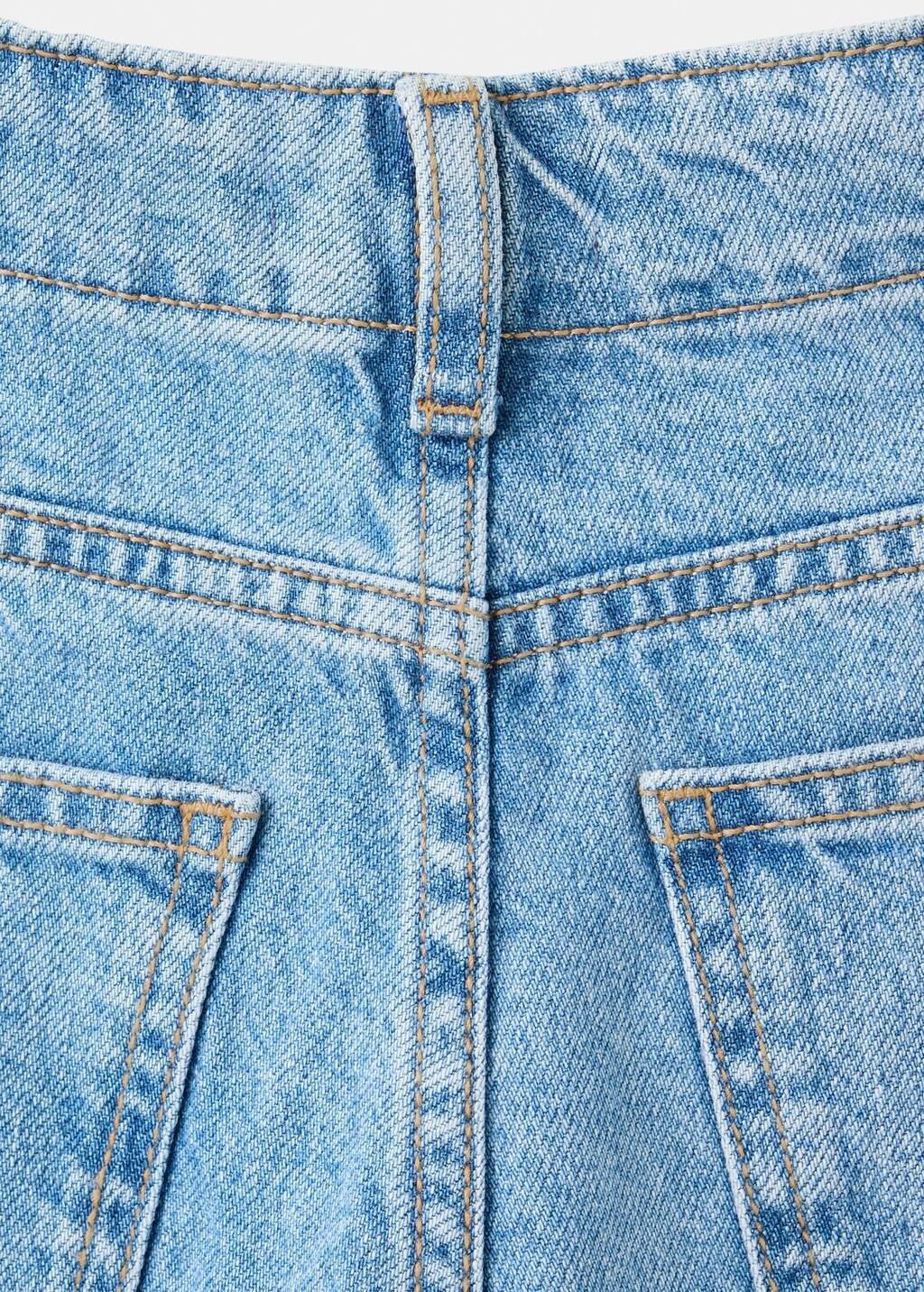 OPEN BLUE Wide-leg double-button jeans, Kids Girl, Open Blue, large image number 3