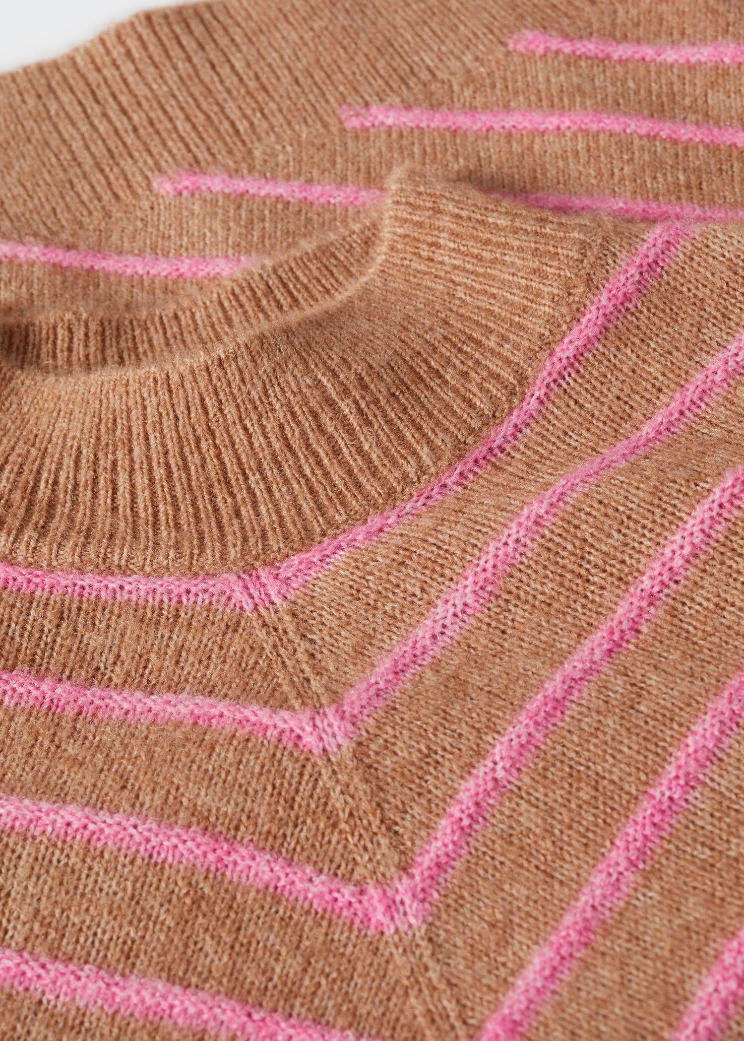 Pink Strip Printed Sweater, , large image number 3