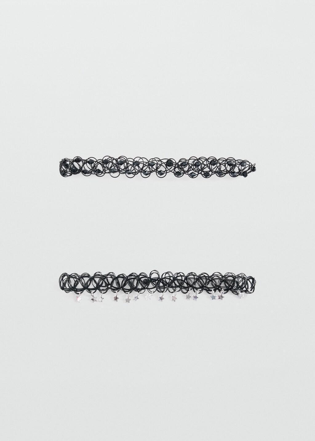 Black Chokers , Set O2, Kids Girls, Black, large image number 2