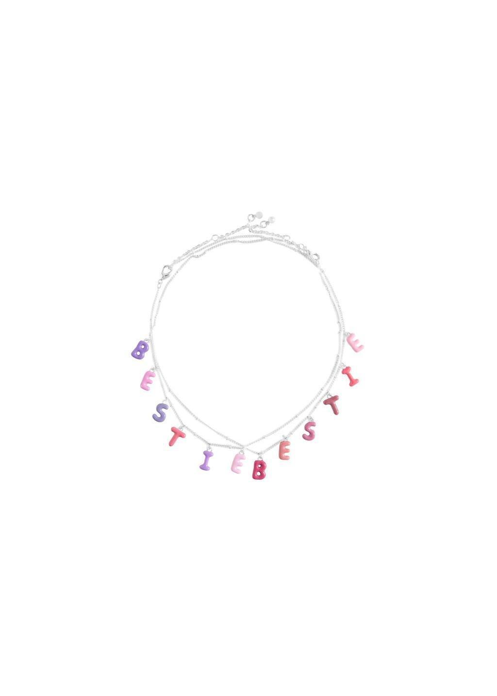 Silver Necklaces, Set Of 2, Kids Girl, Silver, large image number 1