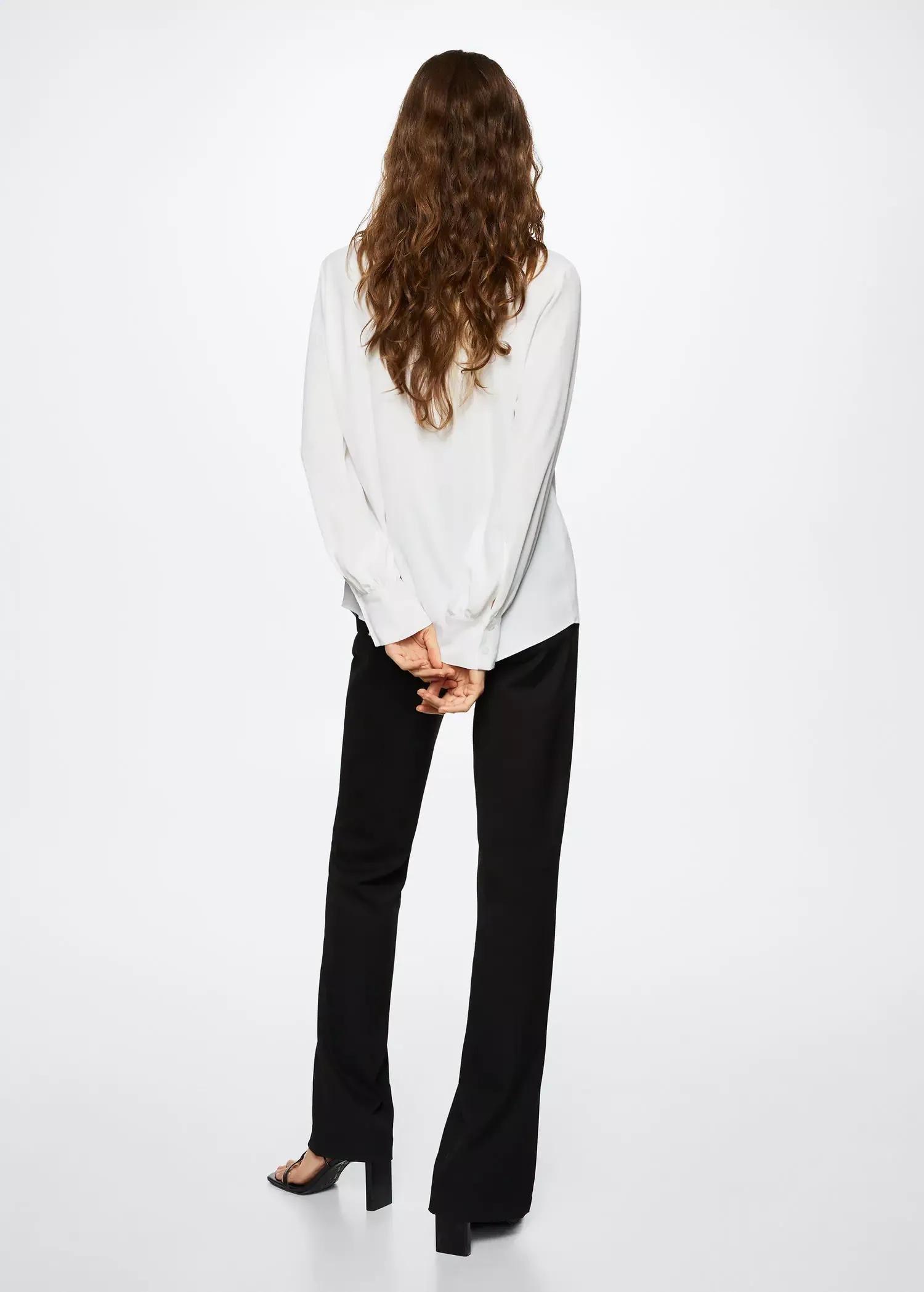 White Lace Flowy Blouse, , large image number 2