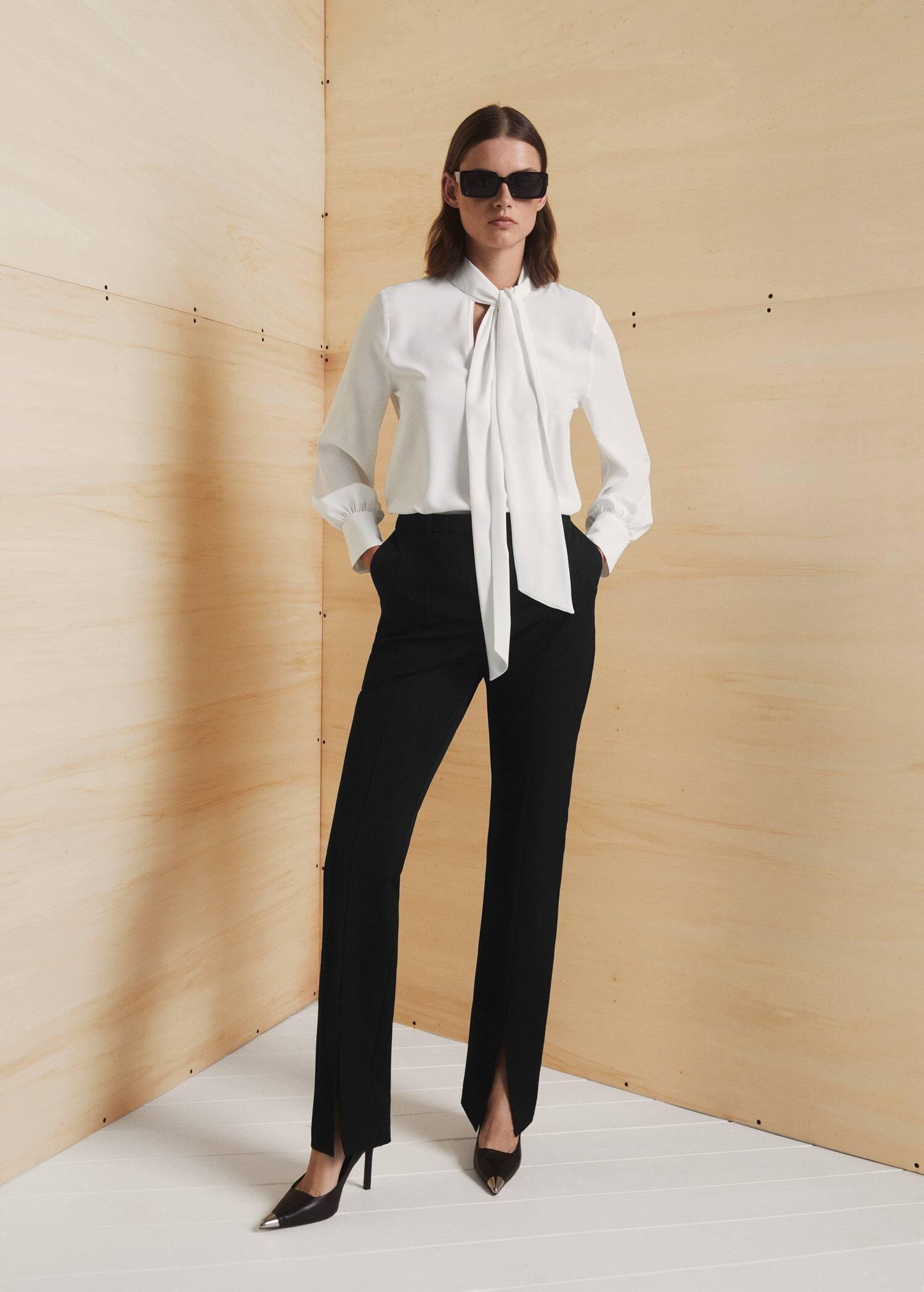 White Lace Flowy Blouse, , large image number 7