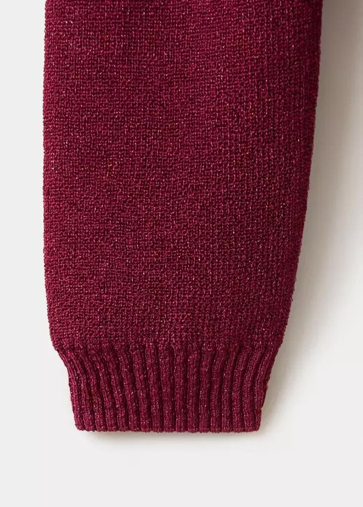 Red Lurex Knitted Sweater, Medium Red, large image number 7