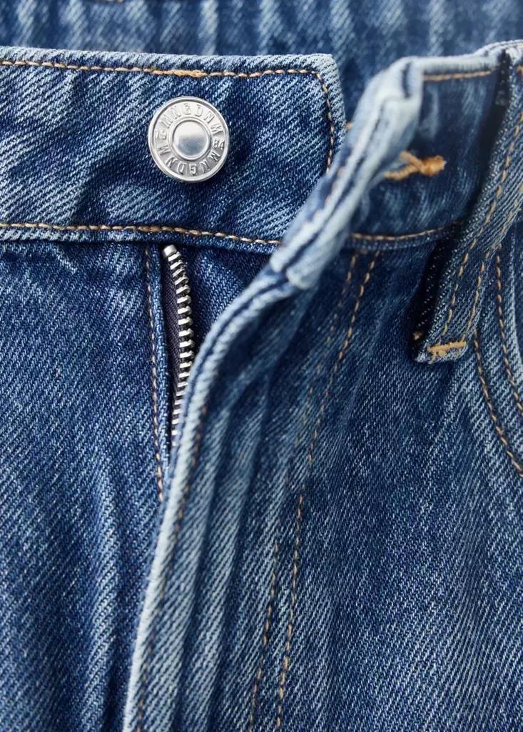 Blue High-Rise Balloon Jeans, Open Blue, large image number 4
