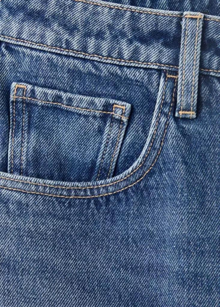 Blue High-Rise Balloon Jeans, Open Blue, large image number 5