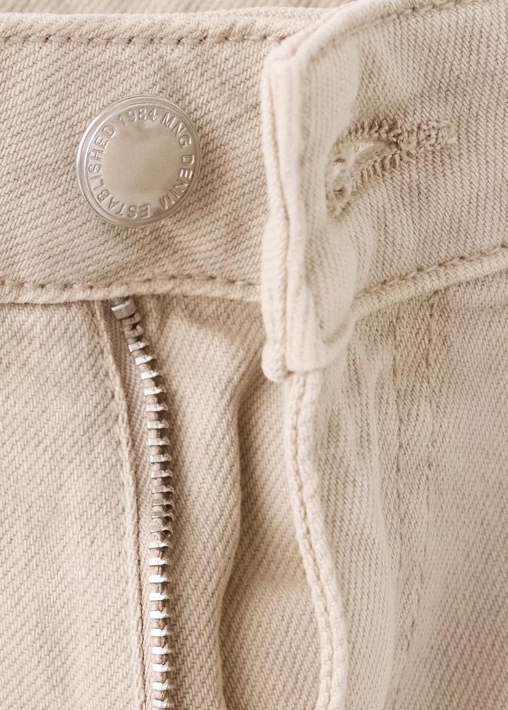 LT PASTEL BROWN Wide-leg patch pocket jeans, Light Pastel Brown, medium