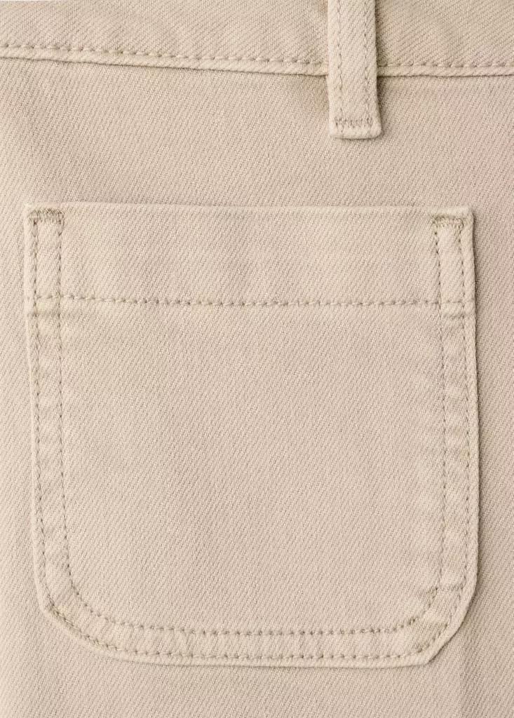 LT PASTEL BROWN Wide-leg patch pocket jeans, Light Pastel Brown, large image number 5