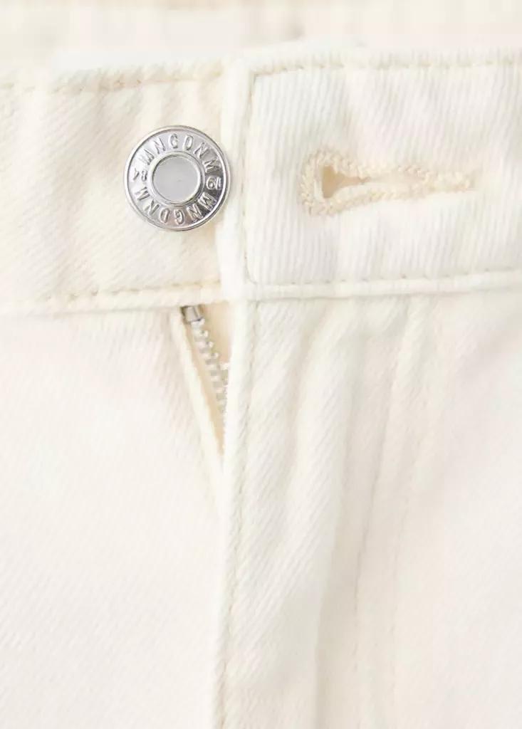 Beige Danila High-Waisted Wide Leg Jeans, Light Beige, large image number 8