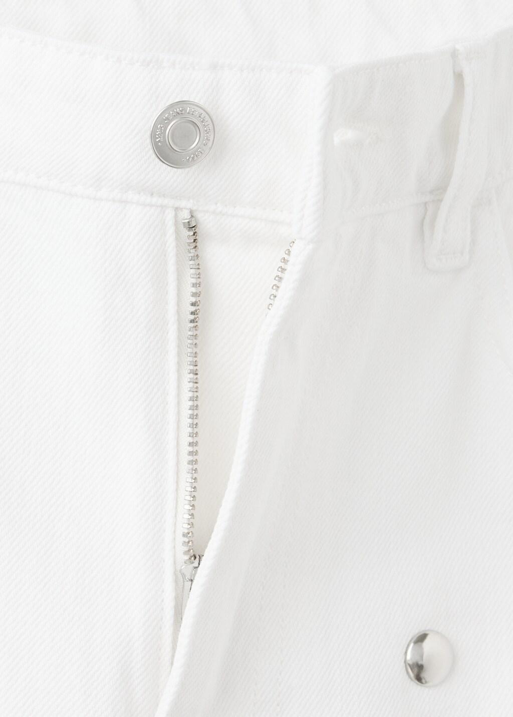 NATURAL WHITE Straight-fit jeans with studs, Natural White, large image number 3