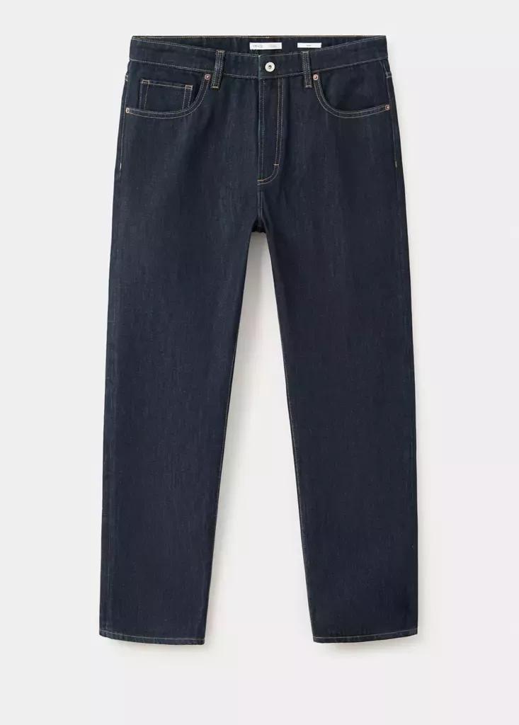 Blue Moby Relaxed Fit Wash Jeans, , large image number 6