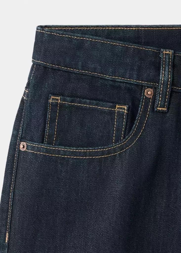 Blue Moby Relaxed Fit Wash Jeans, , large image number 7