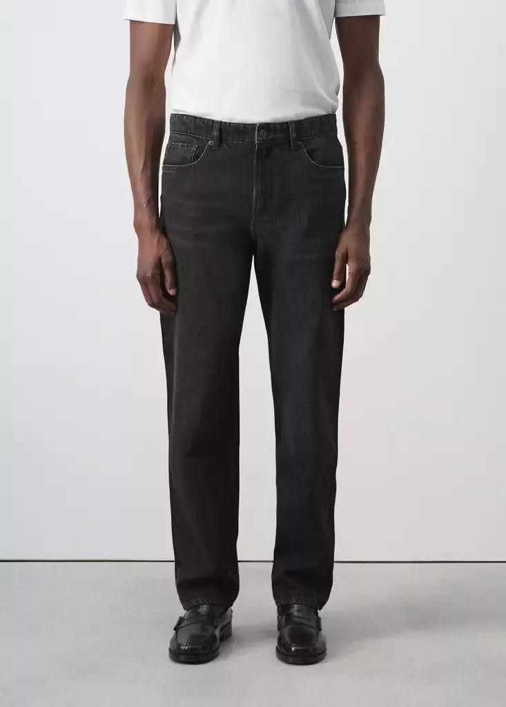 Black Denim Bob Regular-Fit Jeans, , large image number 1