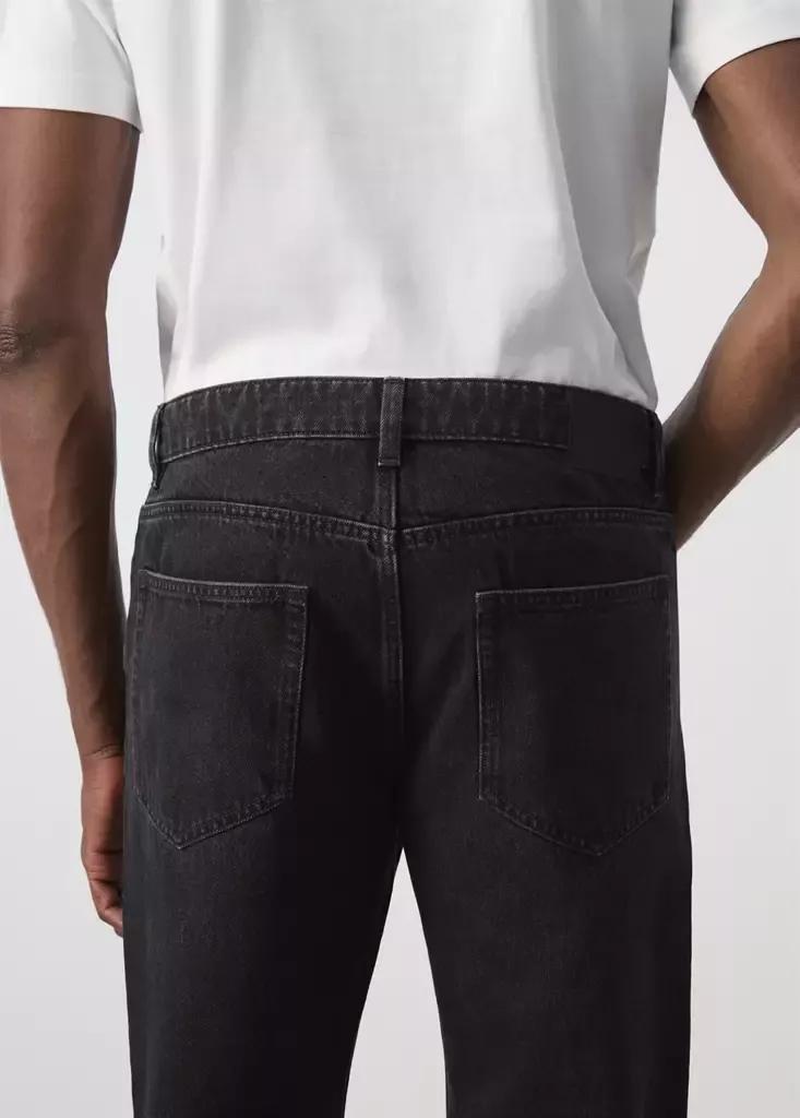 Black Denim Bob Regular-Fit Jeans, , large image number 4