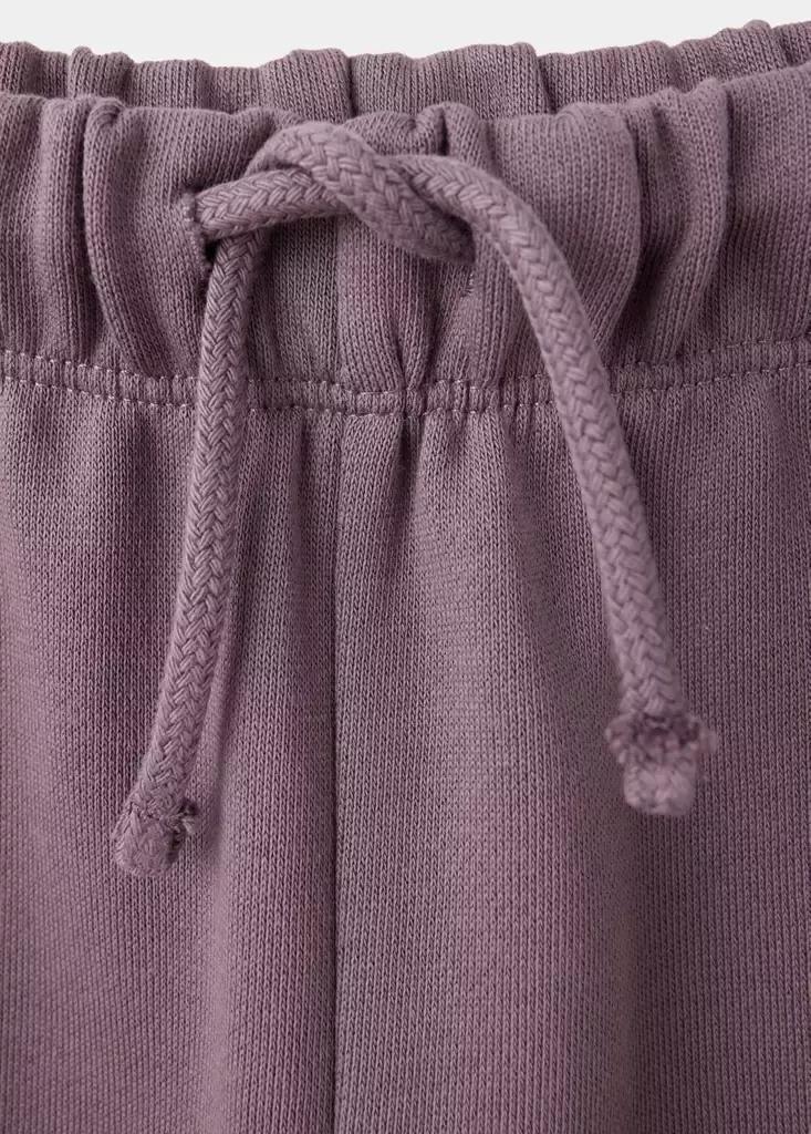 Burgundy Cotton Jogger-Style Trousers, , large image number 2