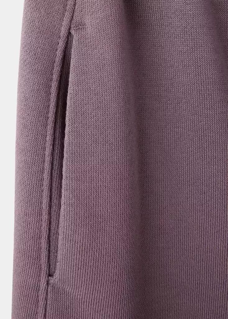 Burgundy Cotton Jogger-Style Trousers, , large image number 3