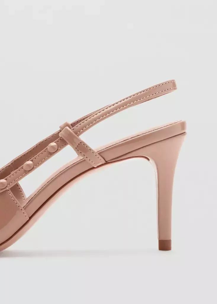 Beige Patent Heeled Shoes, , large image number 3