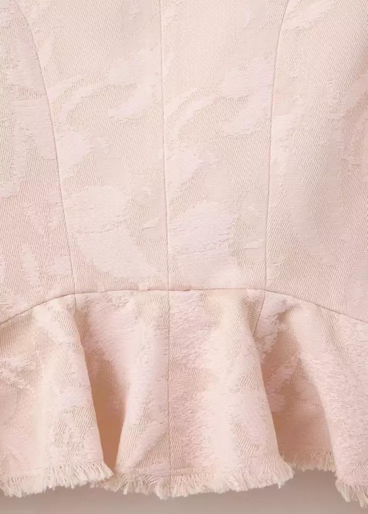 Pink Jacquard Jacket With Frogging Closures, , large image number 5