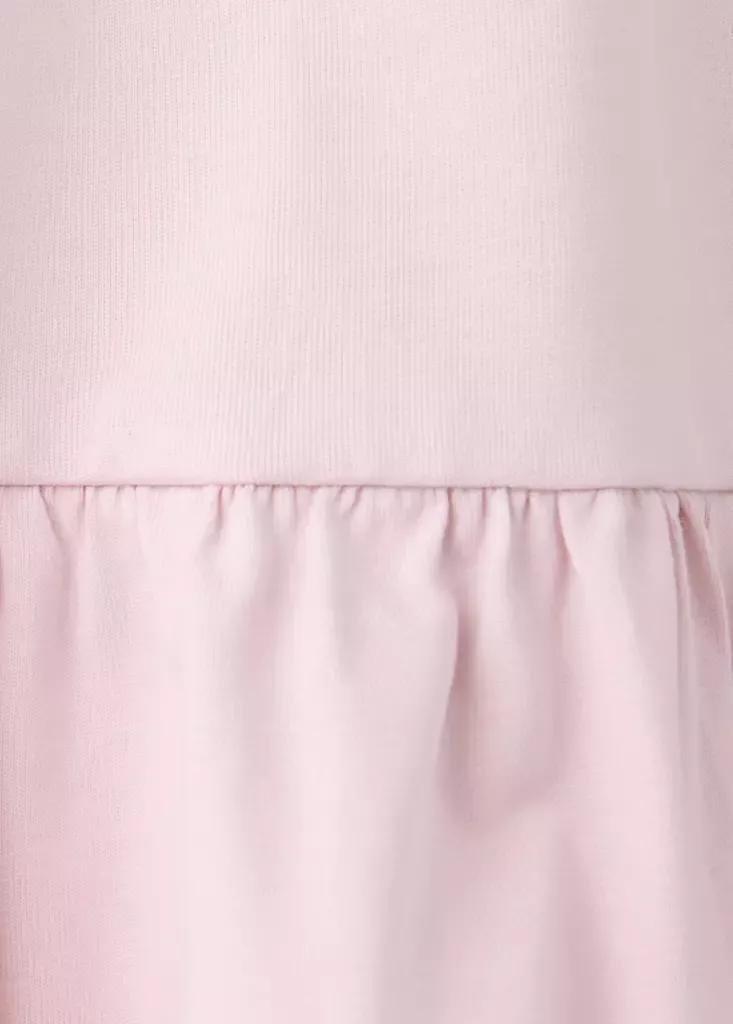 Pink Ruffle Cotton T-Shirt, Pink, large image number 3