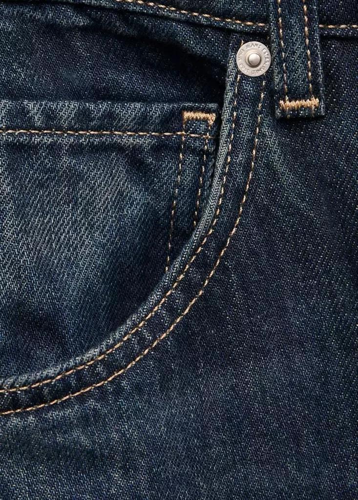 Blue Mid-Rise Balloon Jeans, Open Blue, large image number 7