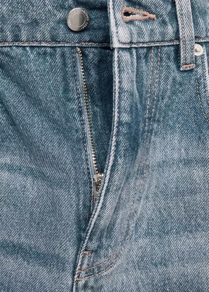 Blue Ankle-Length Balloon Jeans, Open Blue, large image number 7