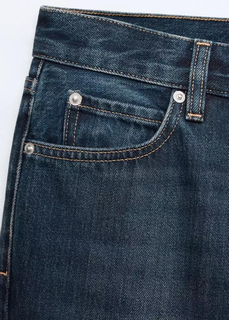 Blue Distressed Flare Jeans, Open Blue, large image number 6