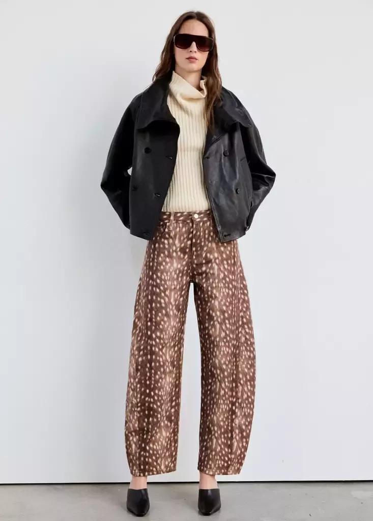 Brown Bambi Balloon Jeans, Dark Brown, medium