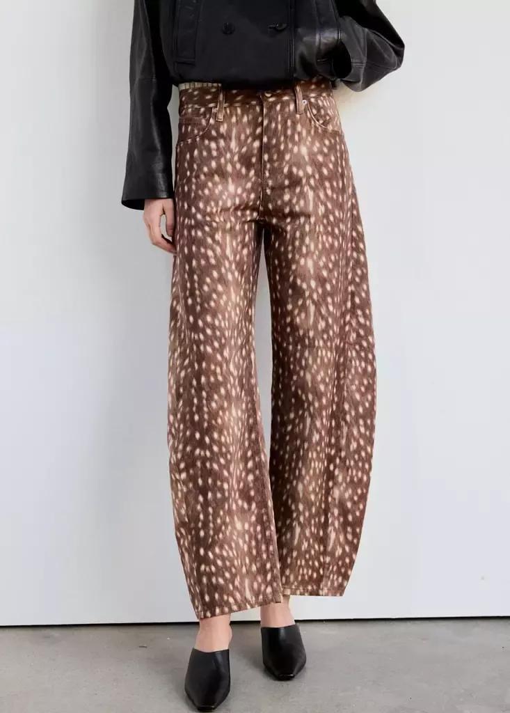 Brown Bambi Balloon Jeans, Dark Brown, medium