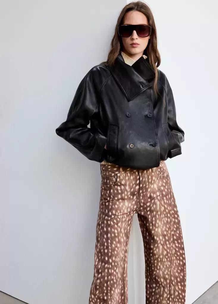 Brown Bambi Balloon Jeans, Dark Brown, large image number 3