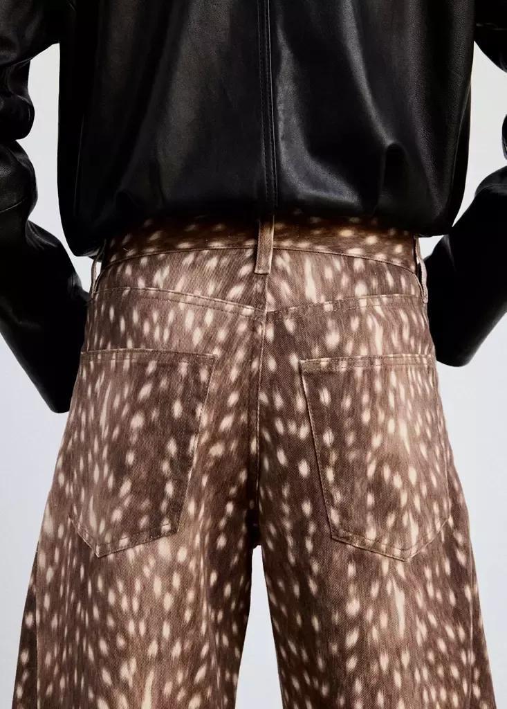 Brown Bambi Balloon Jeans, Dark Brown, large image number 4