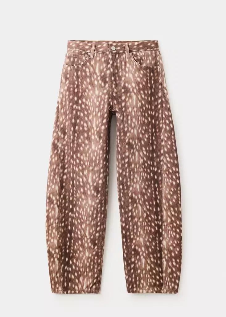 Brown Bambi Balloon Jeans, Dark Brown, large image number 5