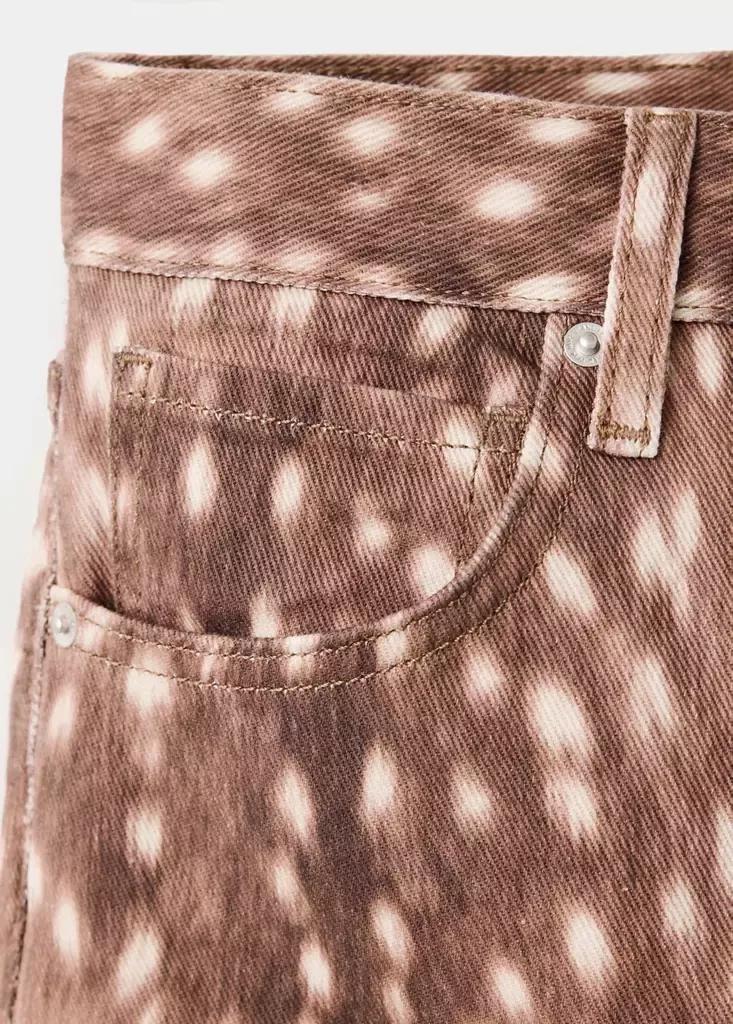 Brown Bambi Balloon Jeans, Dark Brown, large image number 6