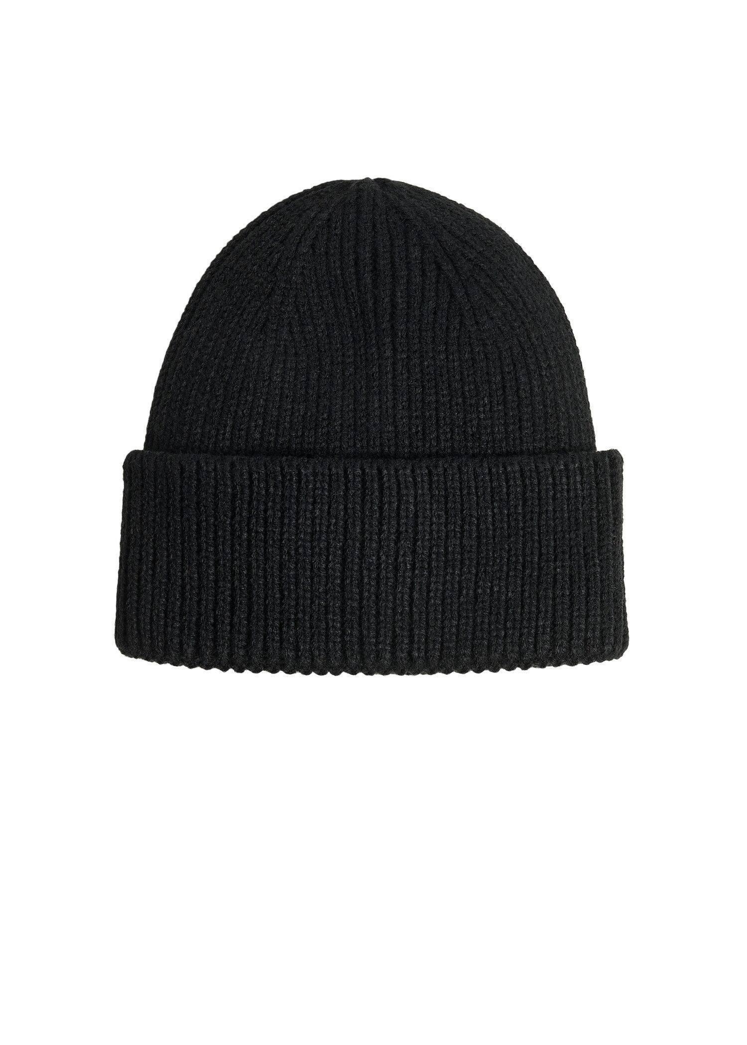 Black Knit Beanie, , large image number 0