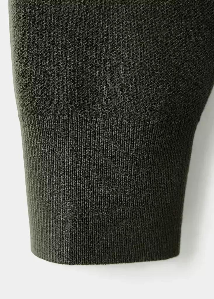 Green Comfort Stretch Zip Jersey, Dark Green, large image number 7