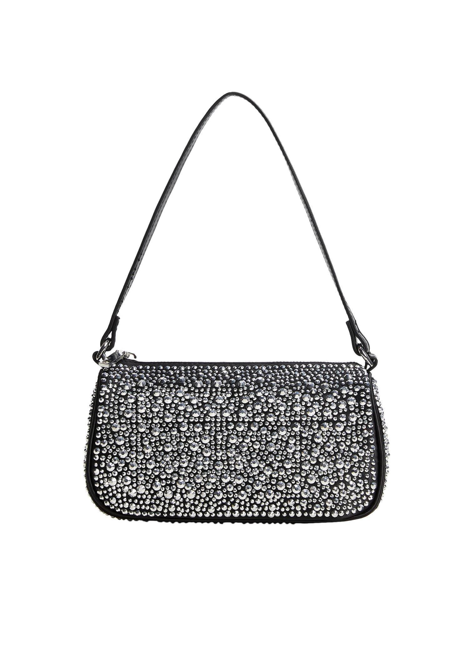 Black Rhinestone Crystal Purse, , large image number 0