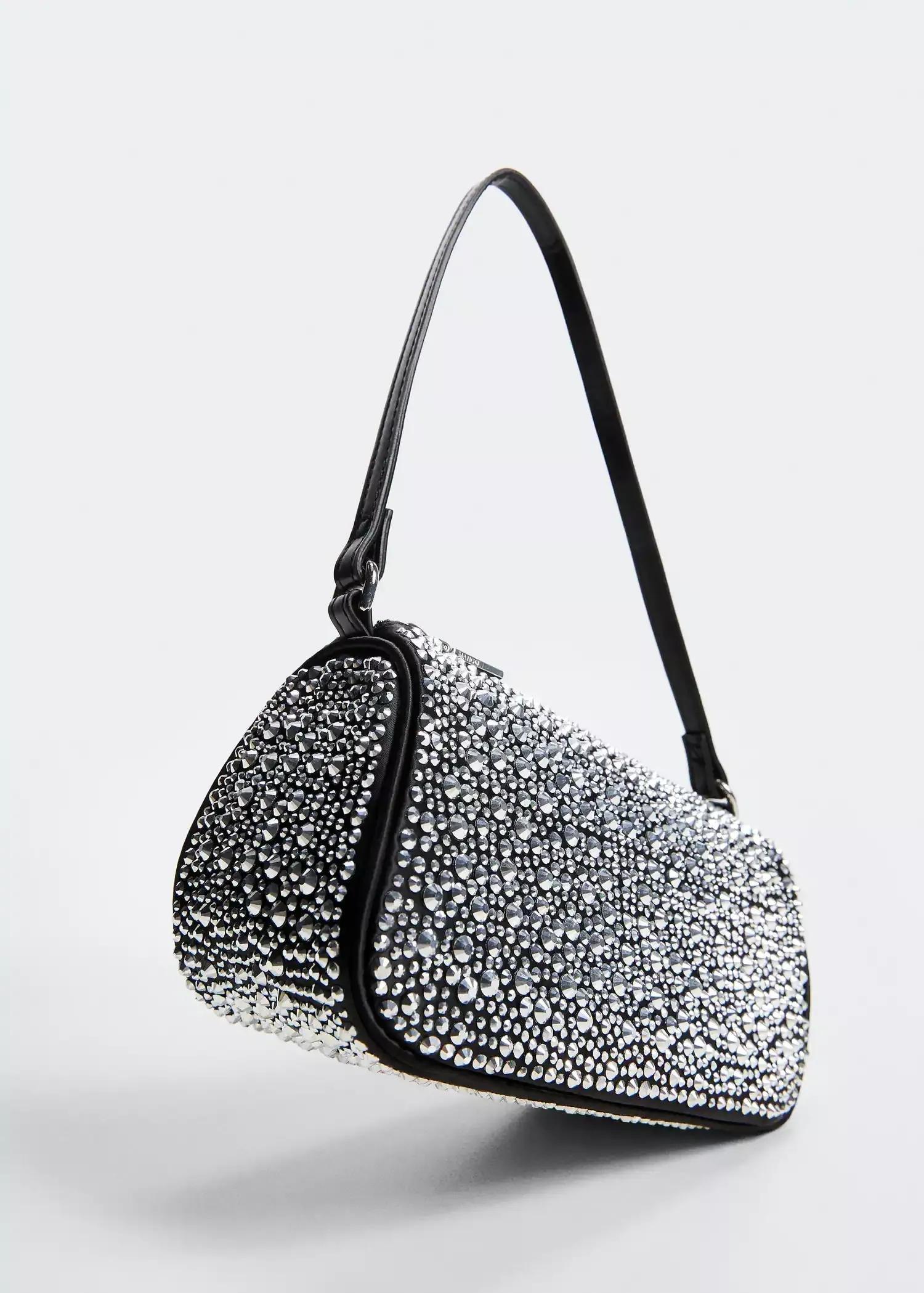 Black Rhinestone Crystal Purse, , large image number 1