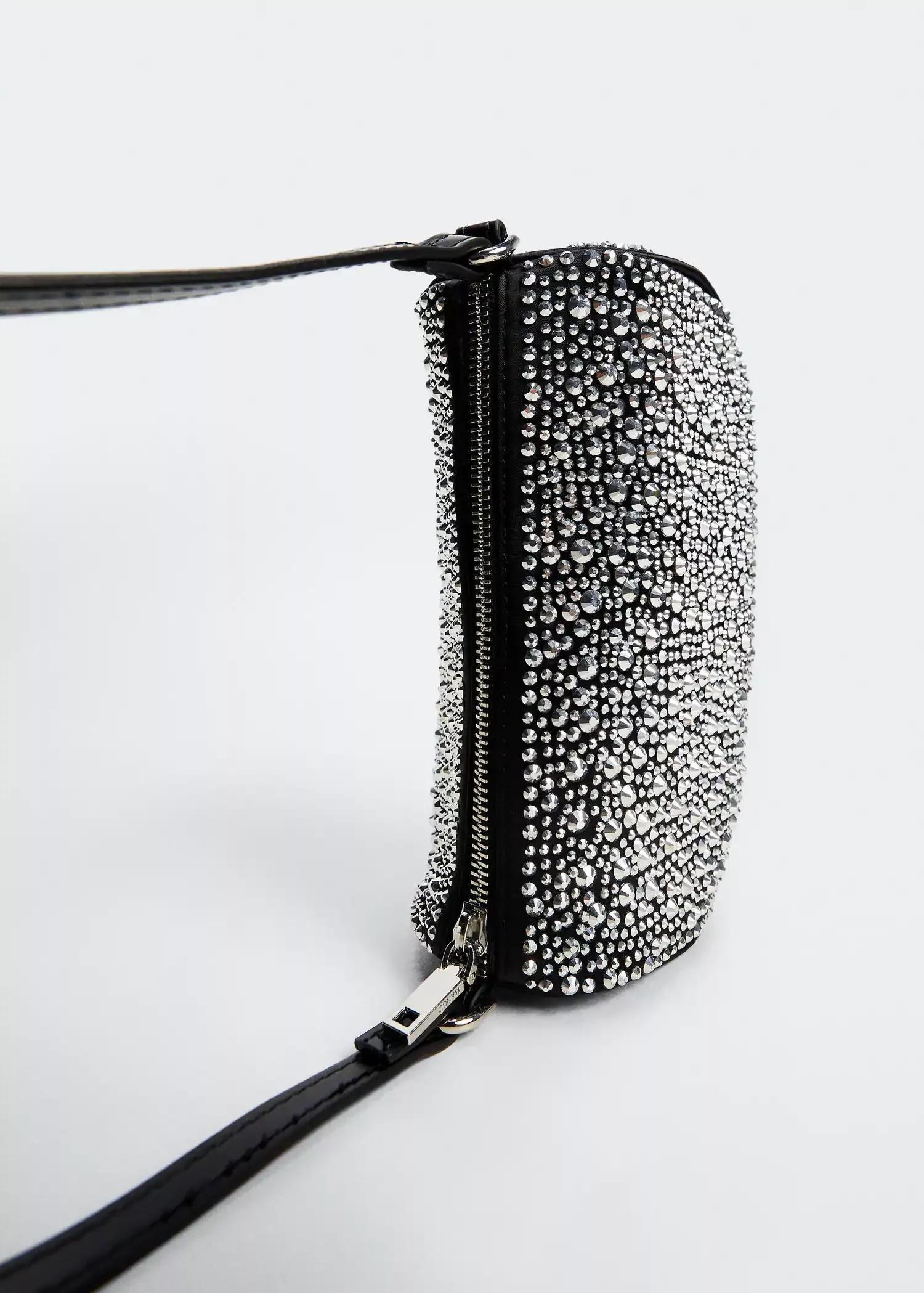 Black Rhinestone Crystal Purse, , large image number 2