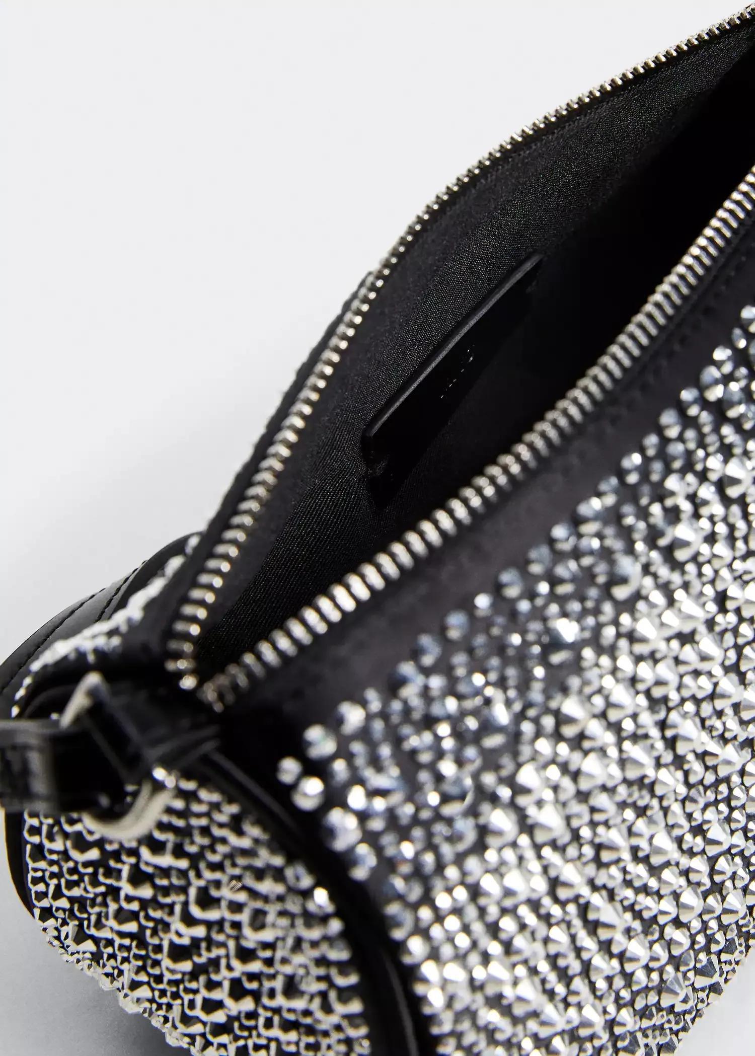 Black Rhinestone Crystal Purse, , large image number 3