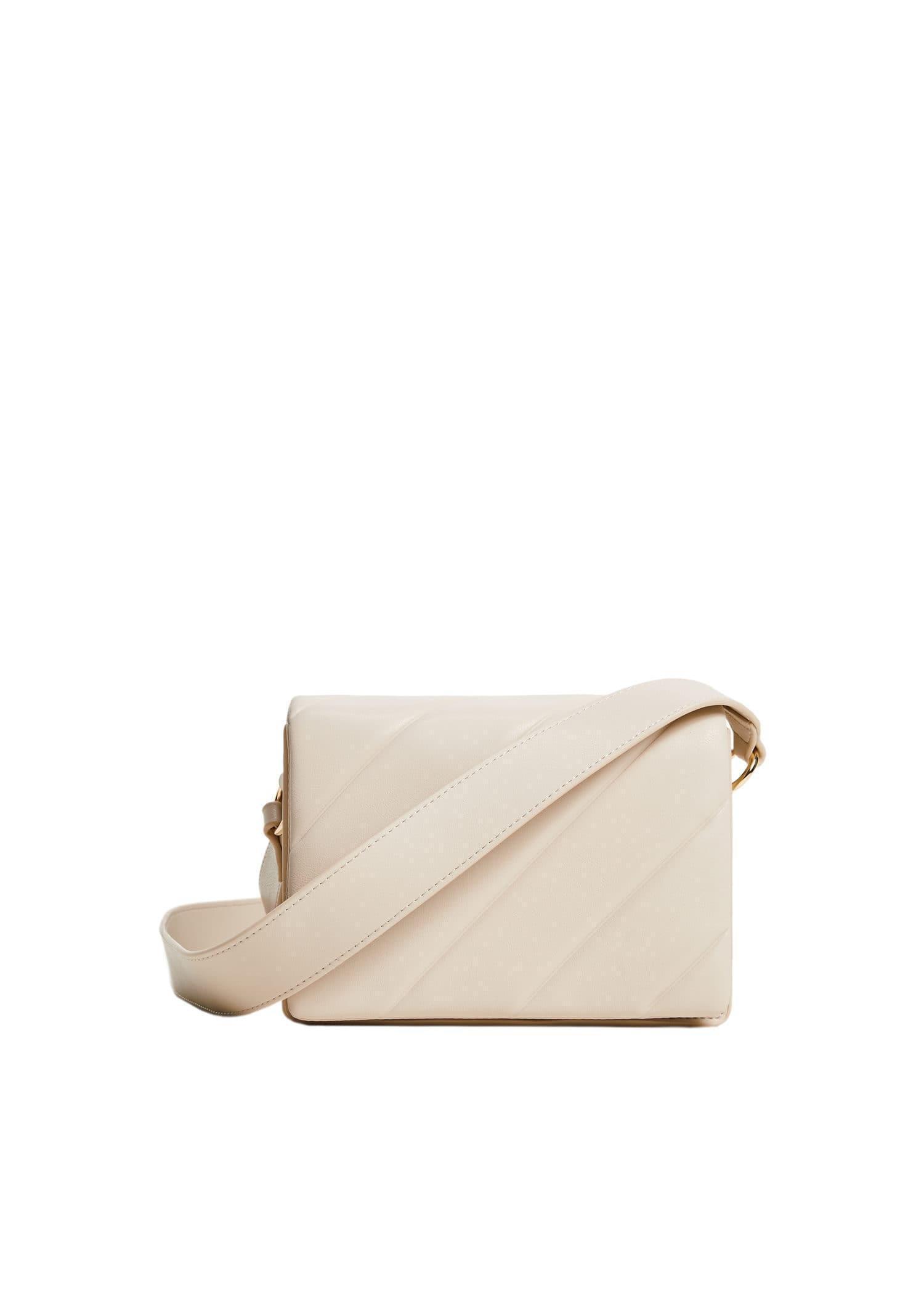 White Buckle Cross-Body Bag, , large image number 0