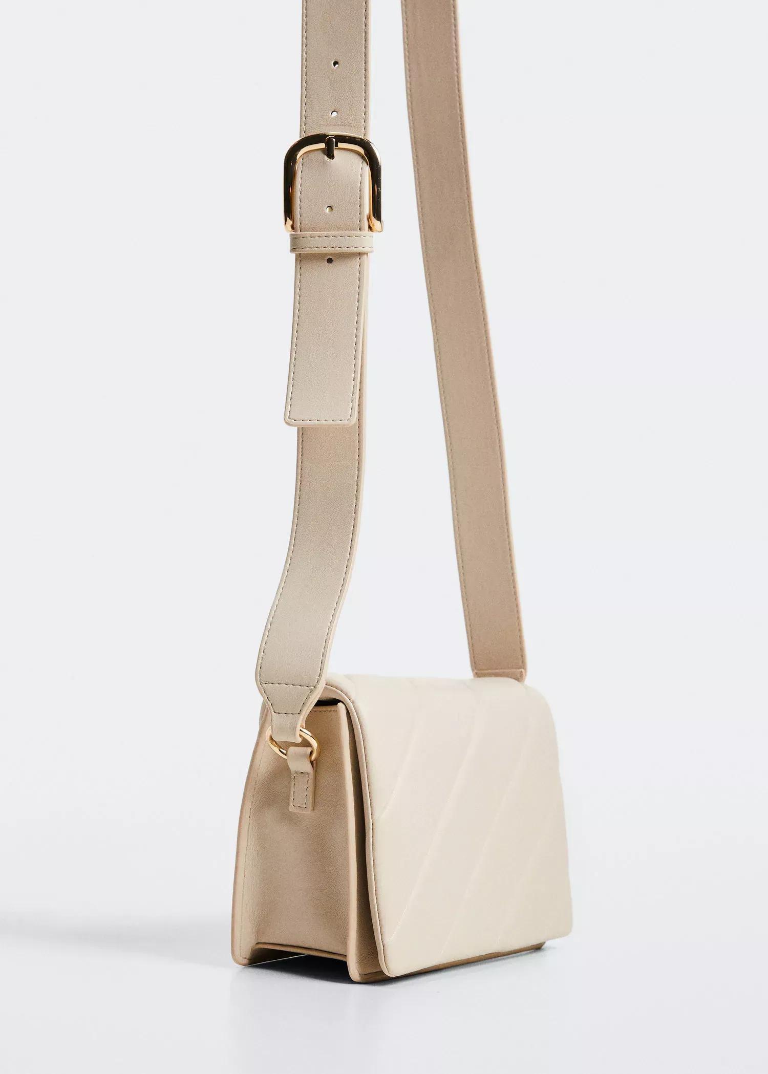 White Buckle Cross-Body Bag, , large image number 1