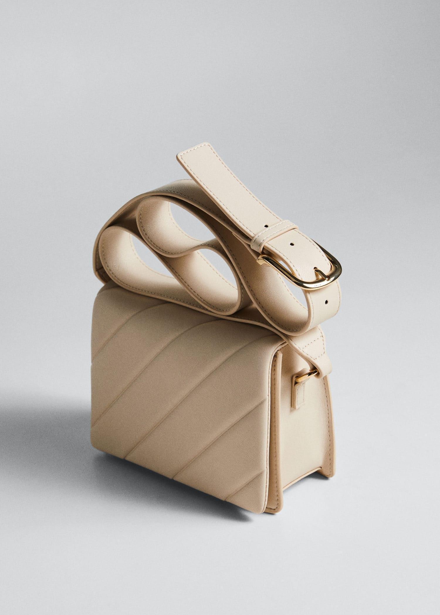 White Buckle Cross-Body Bag, , large image number 4
